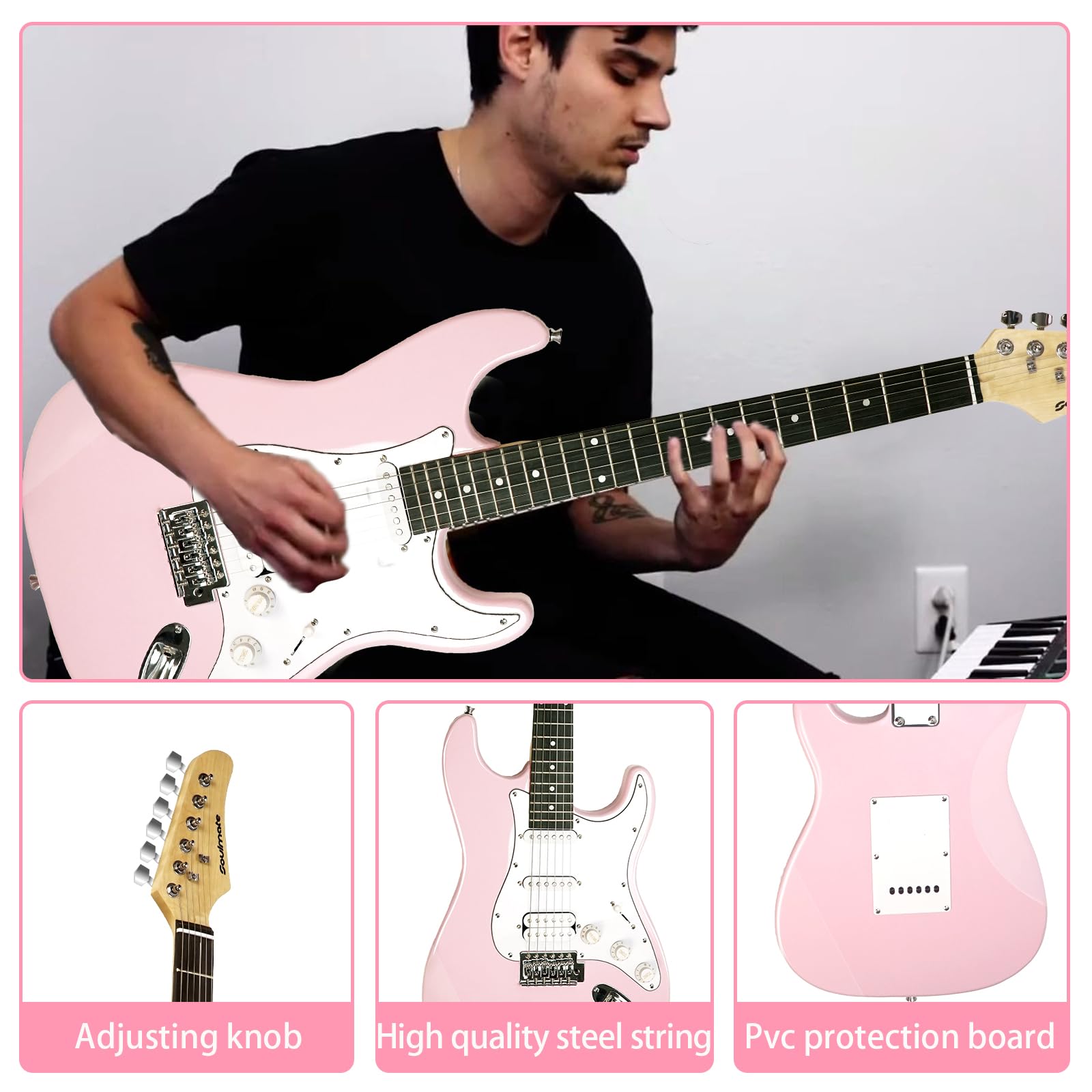 soul mate 62❣️ Amazon.com: Soulmate 39 Inch Full Size Electric Guitar